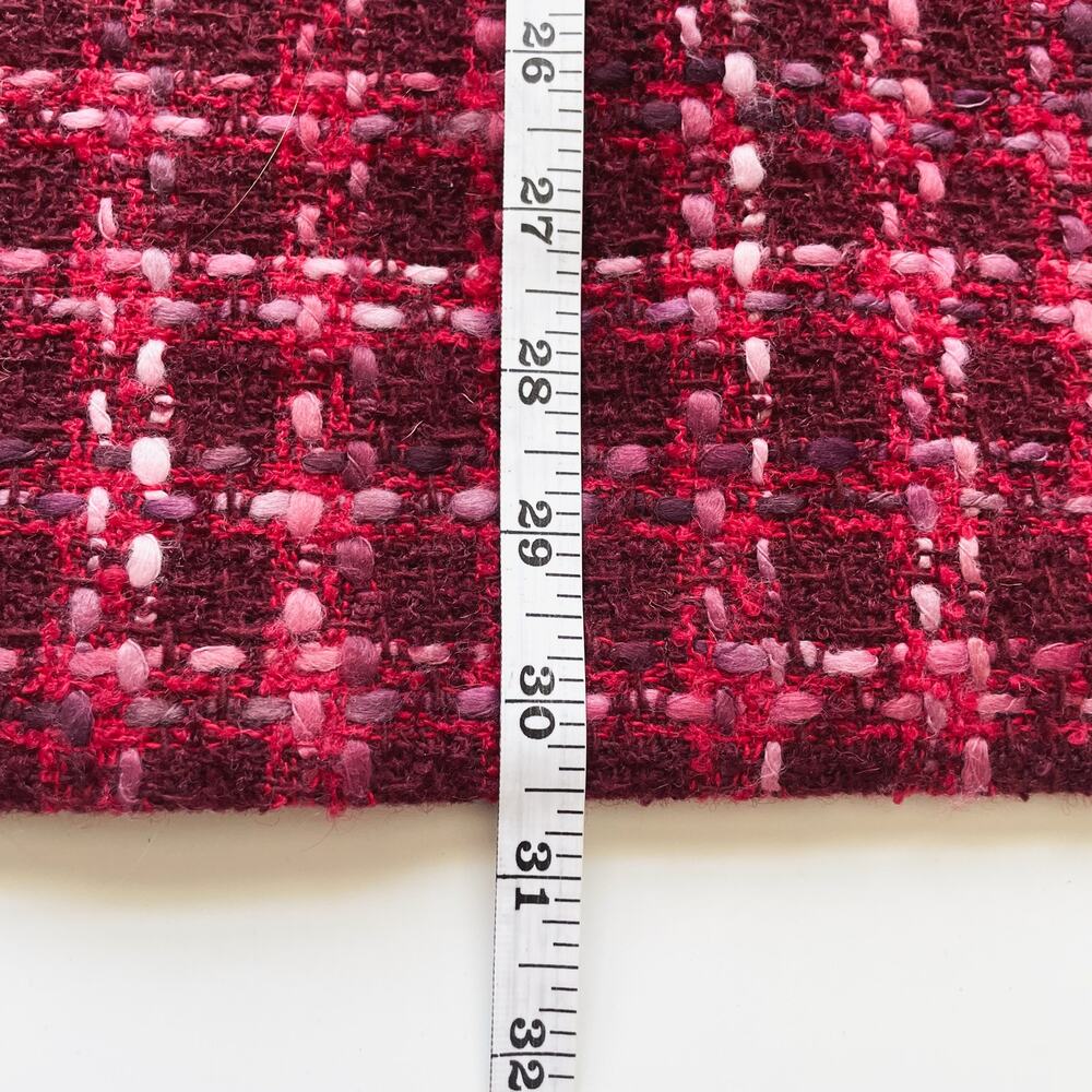 Women's Y2K Betsey Johnson Red and Pink Tweed Dress Size XS/Small - Picture 9 of 10